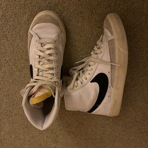 Nike Women's High-Top Sneakers - White and Black